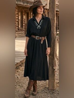 American Shirt Dress, Black Size 11/12